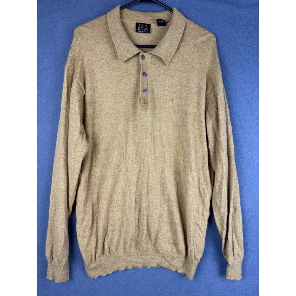Jos A Bank Signature 100% Merino Wool Sweater Men’s 2XL Casual Modern Preppy
